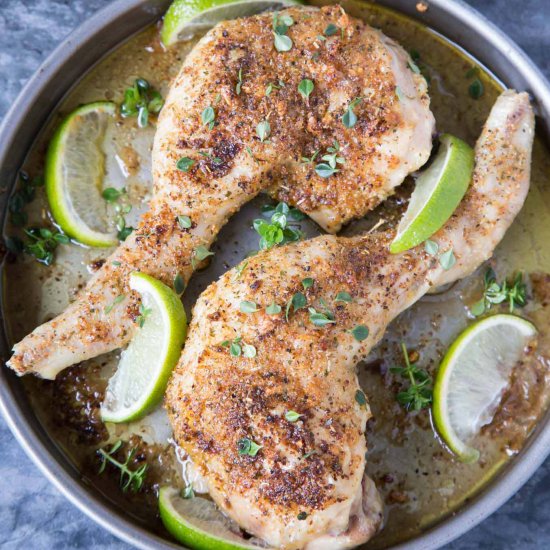 BAKED MAPLE LIME CHICKEN LEGS