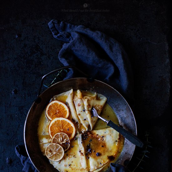 Almost crepes Suzette