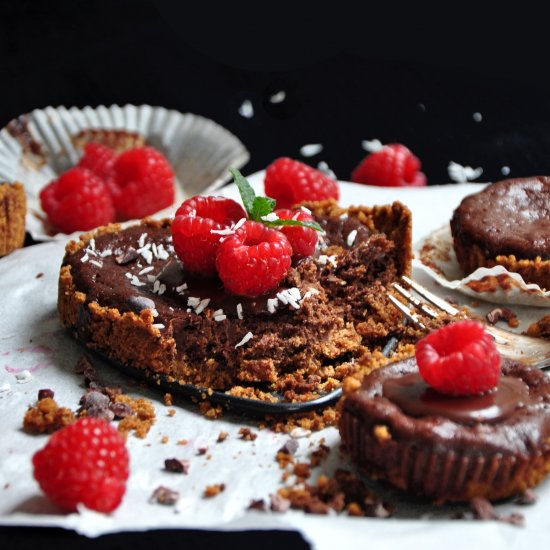 Raspberry Chocolate Truffle Tart