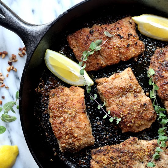 Simple Pecan Crusted Trout