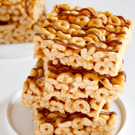 PB Cheerios Marshmallow Treats