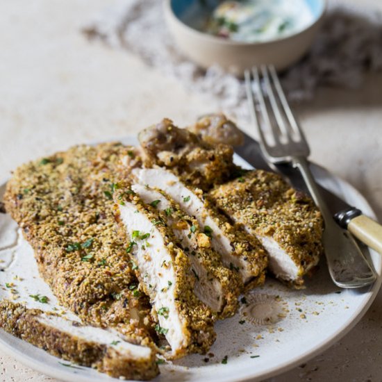 Simple Pistachio Dukkah Chicken