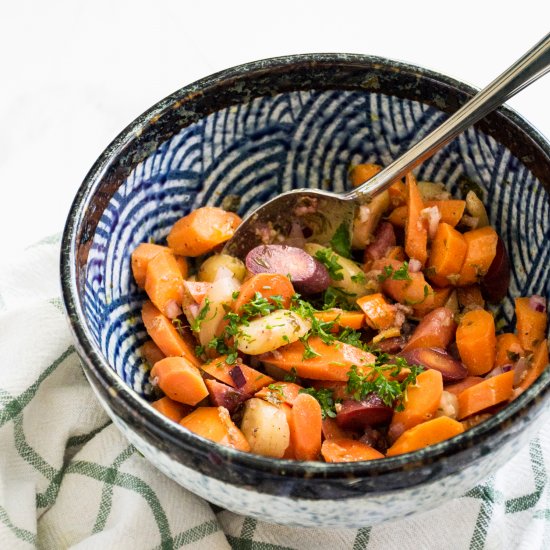 Garlicky Marinated Carrots