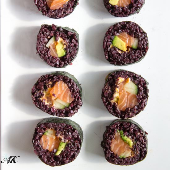 Sushi with Black Rice