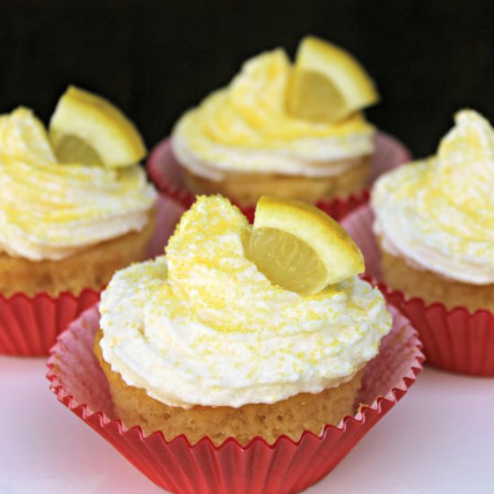 Pudding Cupcakes w/ Lemon Frosting