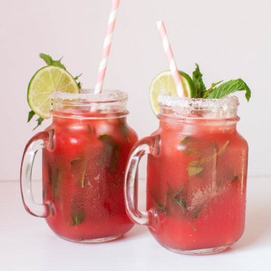 Watermelon Ginger Mockjitos