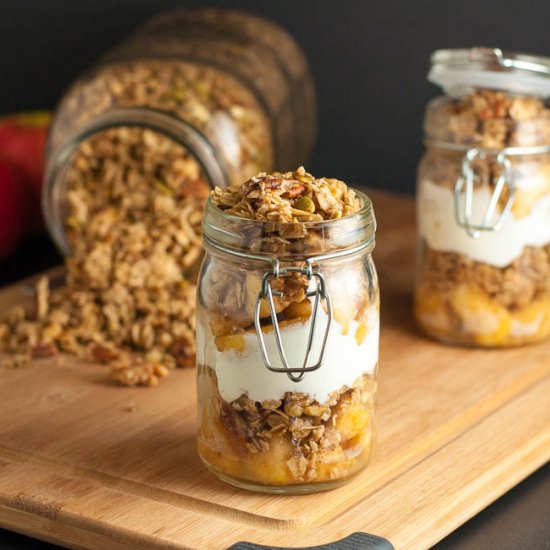 Apple Crumble Breakfast Parfait