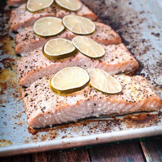 Black Pepper & Lime Baked Salmon