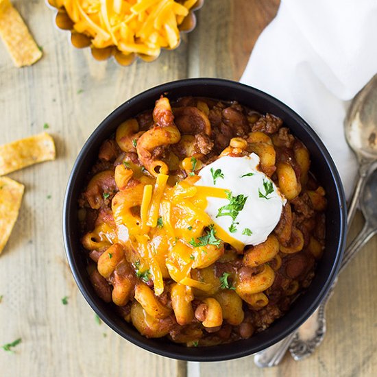 Slow Cooker Chili Mac