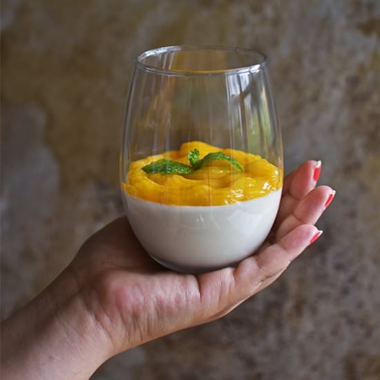 White Chocolate Mango Mousse