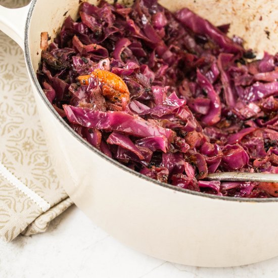 braised red cabbage