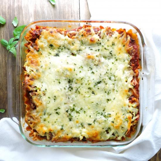 Zucchini Stuffed Lasagna