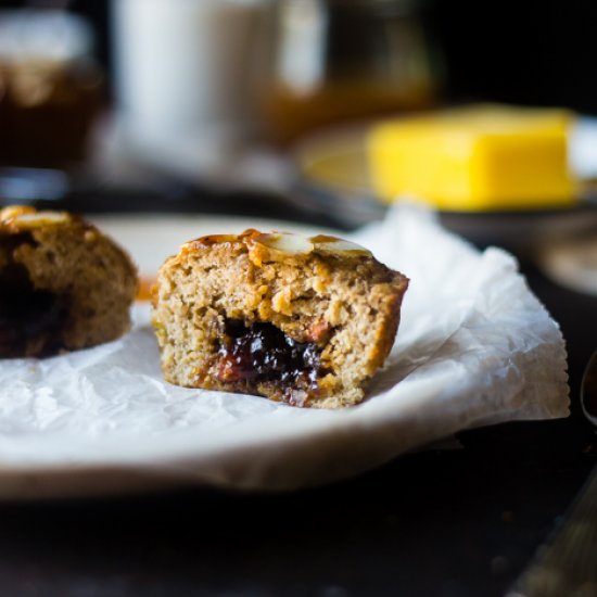 Paleo Caramel Stuffed Banana Bread