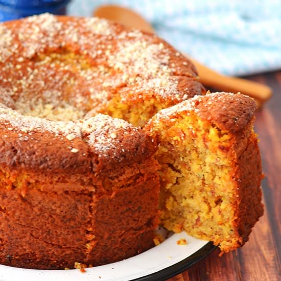 Apricot, Apple and Almond Cake