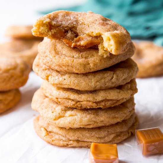 Soft Caramel Snickerdoodles