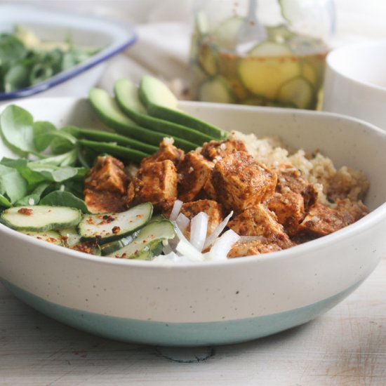 Peri Peri Tofu Quinoa Bowls