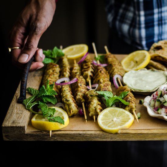 Chicken Seekh Kebabs