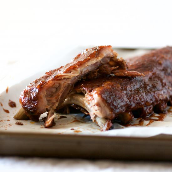 Sweet and Smoky Oven Baked Ribs