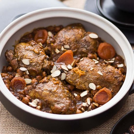 Moroccan Chicken in Skillet