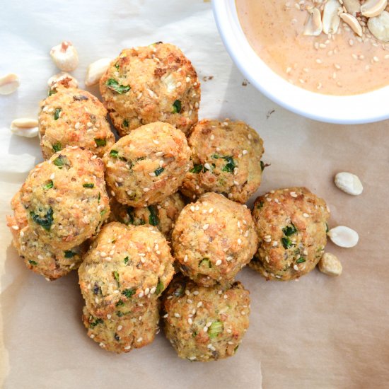 Spicy Salmon Meatballs