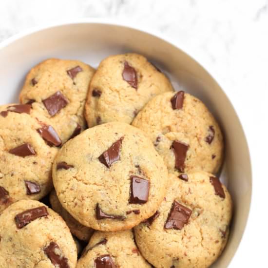 Chickpea Chocolate Chunk Cookies