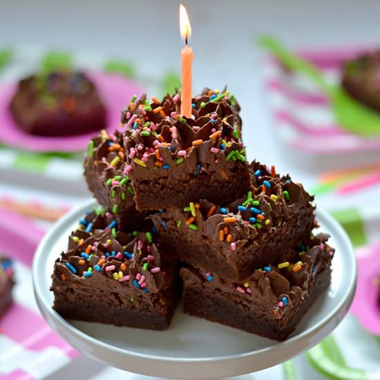 Super Fudgy Birthday Brownies