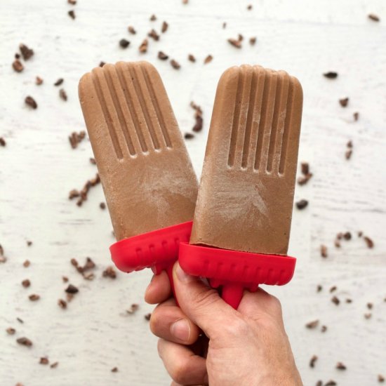 Vegan Dark Chocolate Popsicles