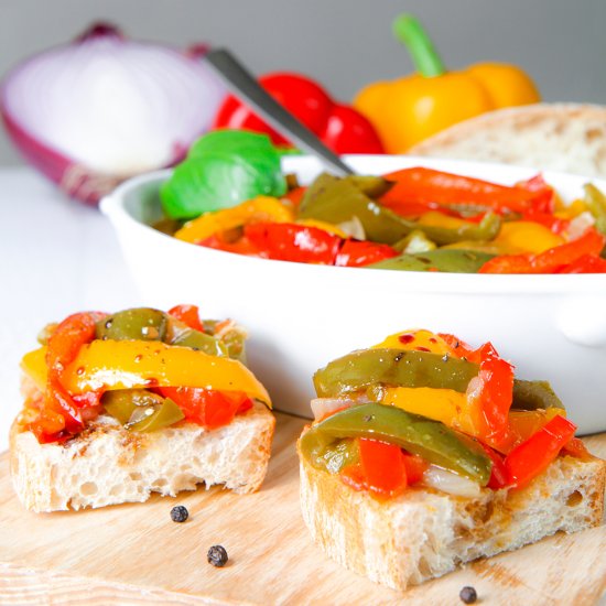 Pan Fried Peppers- Peperonata