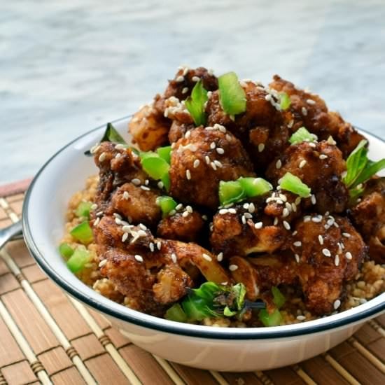 Sweet Sour Honey Chilli Cauliflower