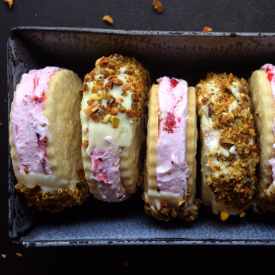 Shortbread Ice Cream Sandwiches