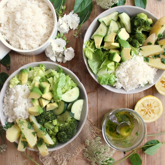 Green Goddess Salad Bowls