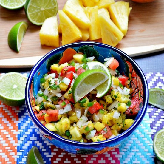 Pineapple Lime Cilantro Salsa