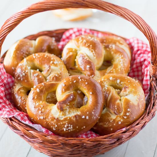 Sourdough pretzels