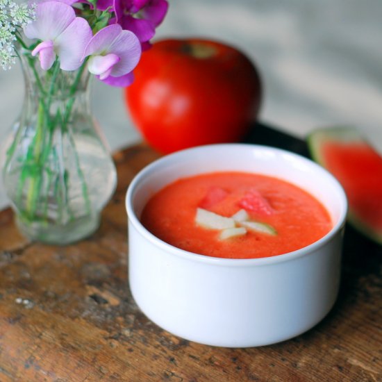 Easy Watermelon Gazpacho