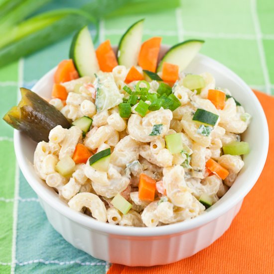 Lighter Macaroni Salad