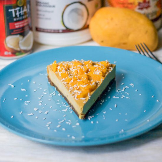 Raw Vegan Mango Cheesecake