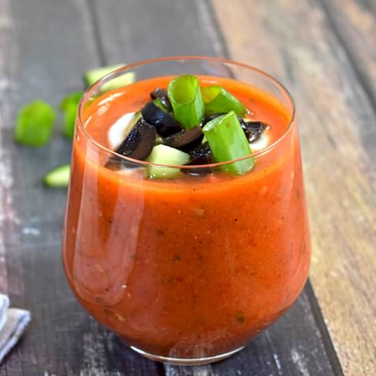 Homemade Spanish Gazpacho