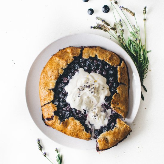 Lavender Blueberry Galette