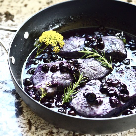 10 Minute Blueberry Pork Chops