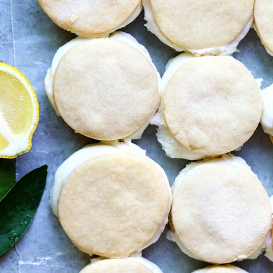 Lemon-Coconut Ice Cream Sandwiches