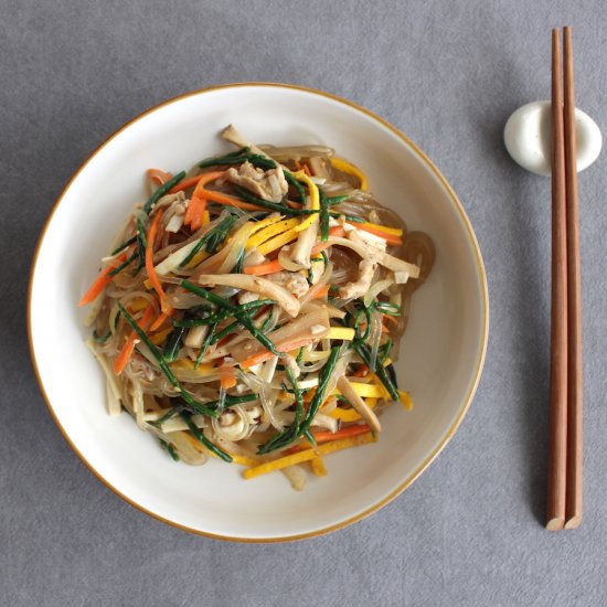 Korean Samphire Japchae