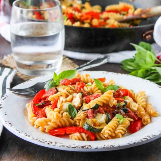 Roasted Veggie & Chorizo Pasta