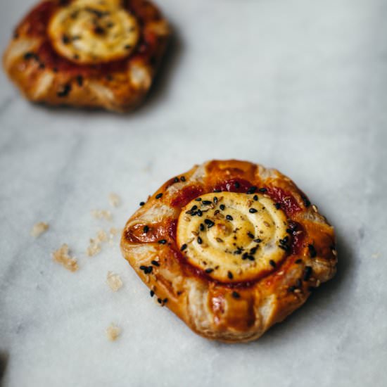 Harissa Tomato Danishes