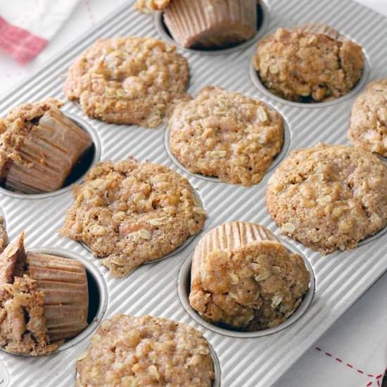 Whole Grain Apple Pie Muffins