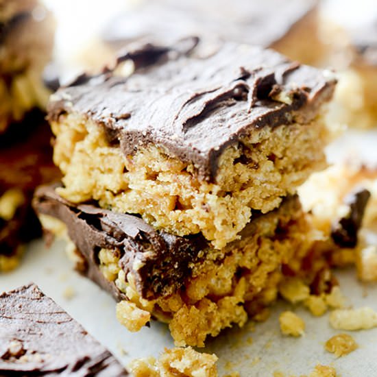 Healthy Scotcheroo Bars