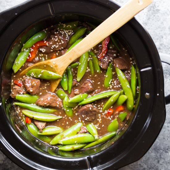 Slow Cooker Sesame Ginger Beef