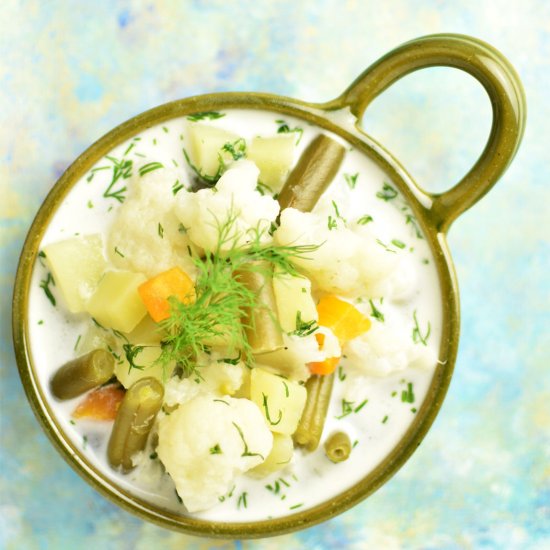 Yummy Green Bean Cauliflower Soup