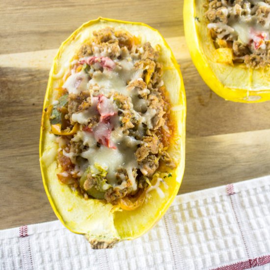 Baked Spaghetti Squash Boats