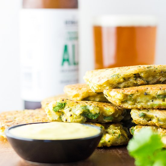 Spiced Cauliflower Fritters