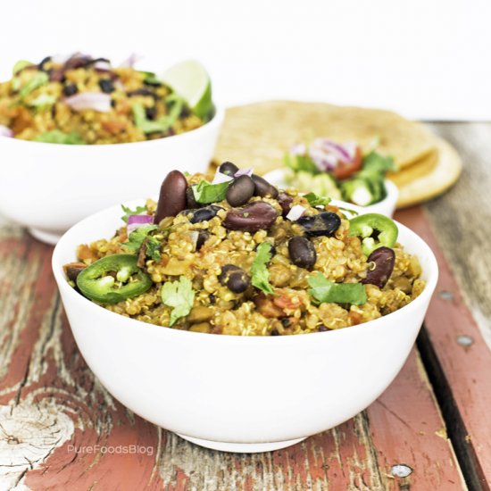 Quinoa Fire Roasted Tomato Chili